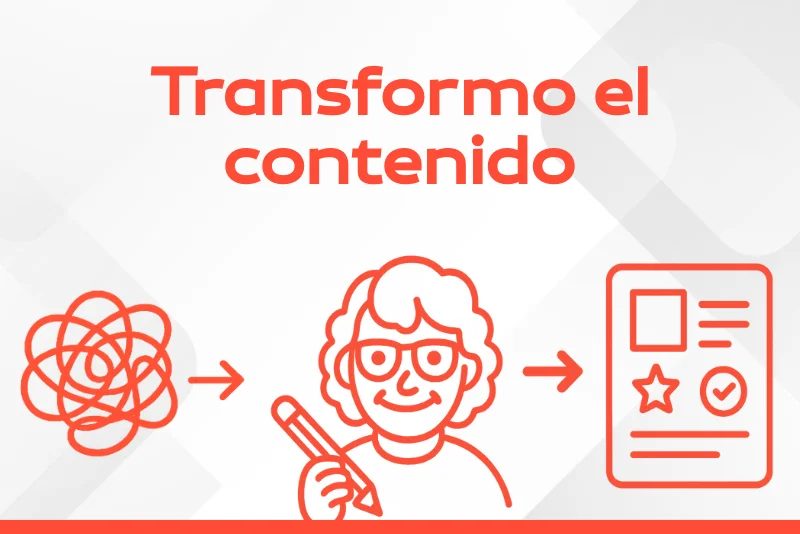Transformación de contenido para mejorar la accesibilidad cognitiva en materiales digitales.